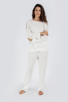 Pijama Soft Touch Off White
