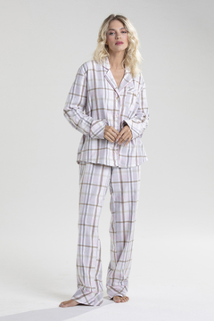 Pijama Abotoado Flanela Xadrez (399.01) - comprar online