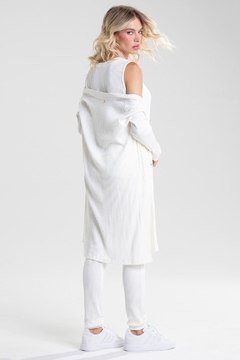 Cardigan Canelado Tricot Off White (2021.01) - comprar online