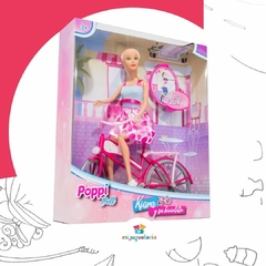 Kiara y su bicicleta Poppi doll - comprar online