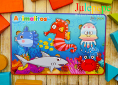 Tablero Encastrable Animalitos Acuáticos