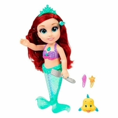Muñeca Disney Princesas Mi Amiga Musical Ariel Y Flounder 37 cm Tapimovil - comprar online