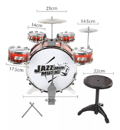 Batería Jazz Drum 13 Piezas Dynamic 2668 - comprar online