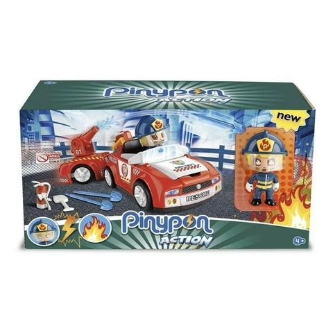 Pinypon Action Camión Bombero Con Tanque 1 Figura Y Accesorios 14610