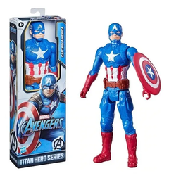 Muñeco Marvel Avengers Capitán América Hasbro Titan Hero Series 30 Cm - comprar online