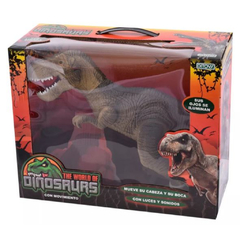 Dinosaurio T-Rex Con Movimiento Luz Y Sonido 30 Cm Ditoys 2113