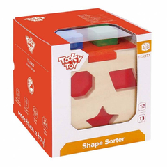 Cubo De Encastre Piezas Madera Tooky Toy Ft693