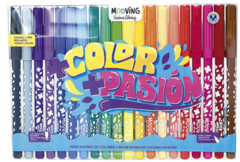 Coloring marcadores de color x 20 Mooving