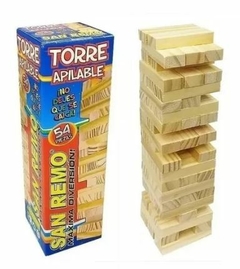 Jenga de madera San Remo 54 piezas