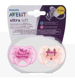 Set x 2 Chupetes 6-18 Meses Ultra Soft Avent Philips - comprar online