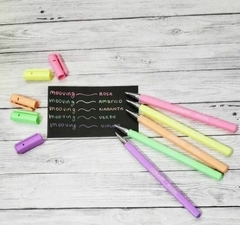 Lapiceras Roller Mooving Tinta Gel Silky X5 Colores Pasteles - comprar online