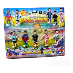 Set Blister Muñecos Simil Messi x 5 World Championship Match