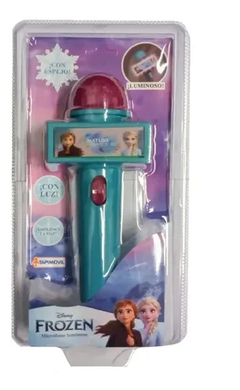 Micrófono Frozen Luminoso Con Espejo Tapimovil