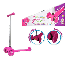 Monopatín Tri Scooter Infantil 3 Ruedas Juliana Con Luz Led 50kg - Mi Jugueteria - Tienda Online