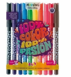 Coloring Marcadores de colores x 10 unidades Mooving - comprar online