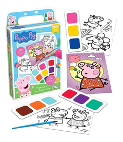 Set De Arte Peppa Pig Pintando Con Acuarelas