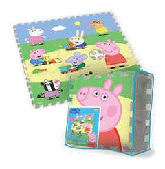 Piso De Goma Eva Encastrable Peppa Pig 90 X 90 Cm