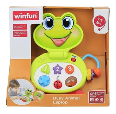 Laptop Rana Con Actividades Luz Y Sonidos Para Bebes Winfun - comprar online