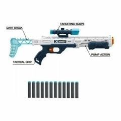 Rifle Escopeta Hawk Eye Lanza Dardos A 20 Metros Pistola X-Shot - comprar online