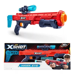 Rifle Escopeta X-Shot Hawk Eye Lanza Dardos A 20 Metros Roja