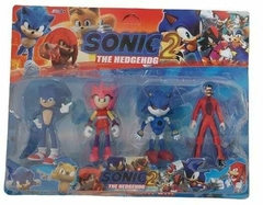 Muñeco Sonic x 4 Simil