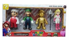 Set en caja Muñecos Super Mario Bros Simil x 4 unidades