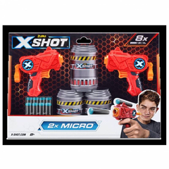Pistola X-shot Double Micro Excel 24 mts Roja