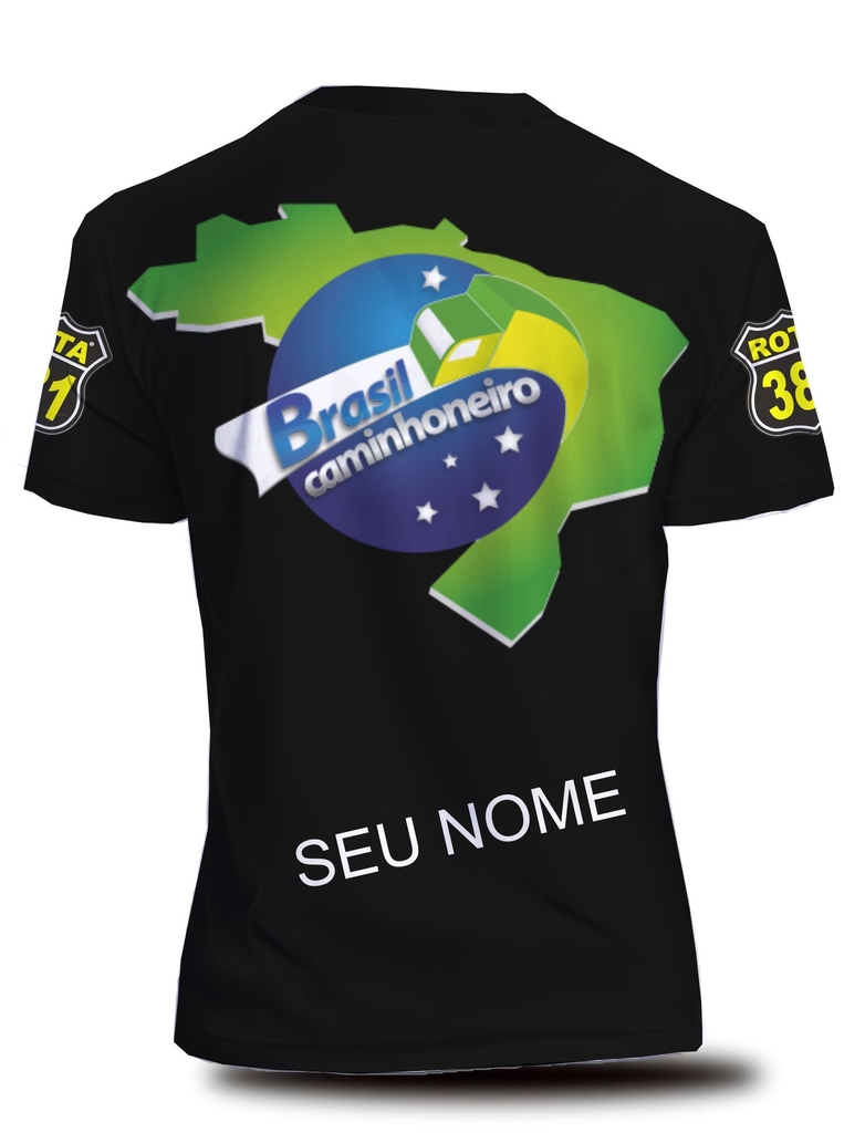 Camisa Camiseta Caminhoneiro Brasil Caminhoneiro CMN8
