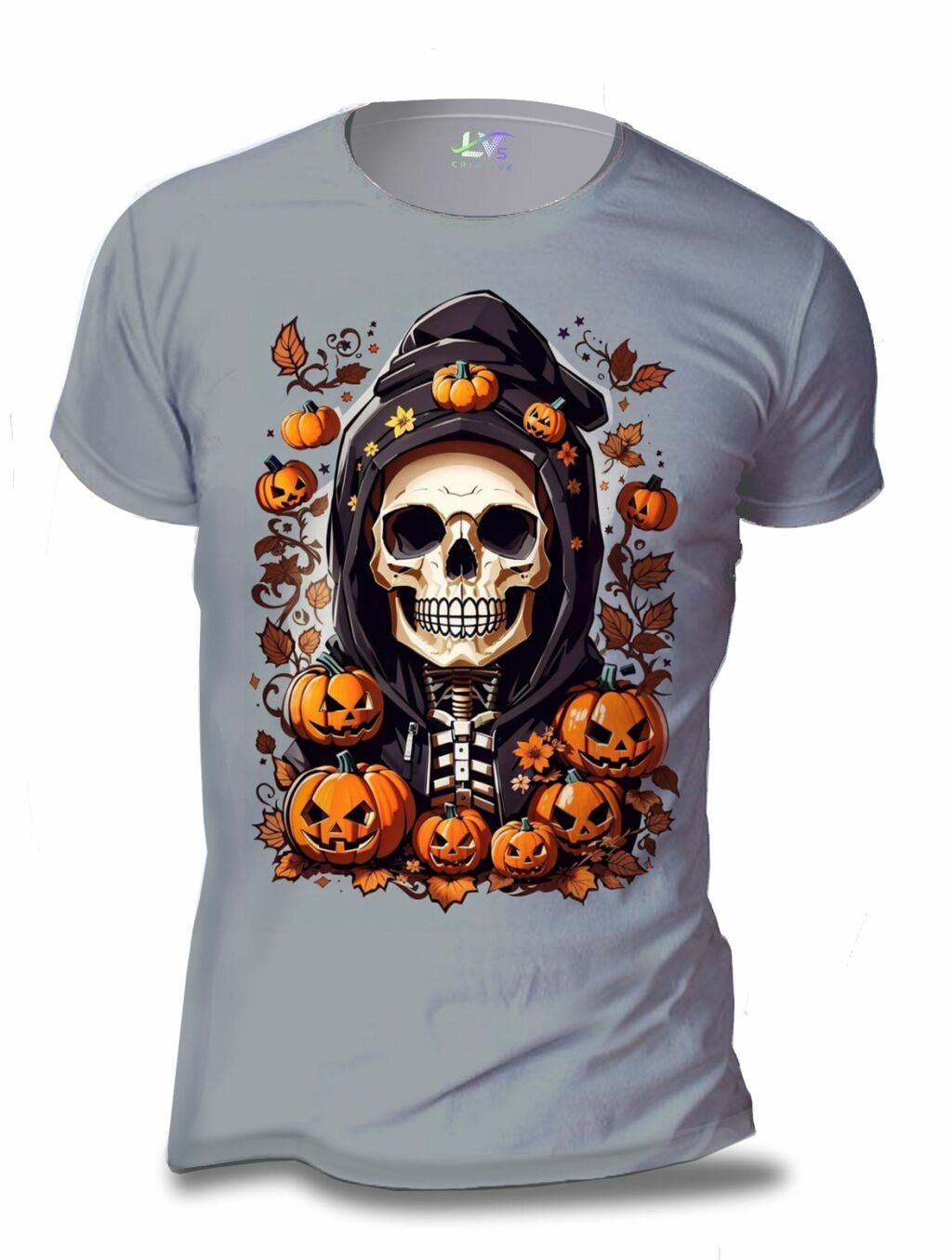 Camiseta Happy Halloween Dia das Bruxas Terror Adulto Infantil Masculina  Feminina Baby look Estampa Total Personalize Sua Frase De Terror HLE08