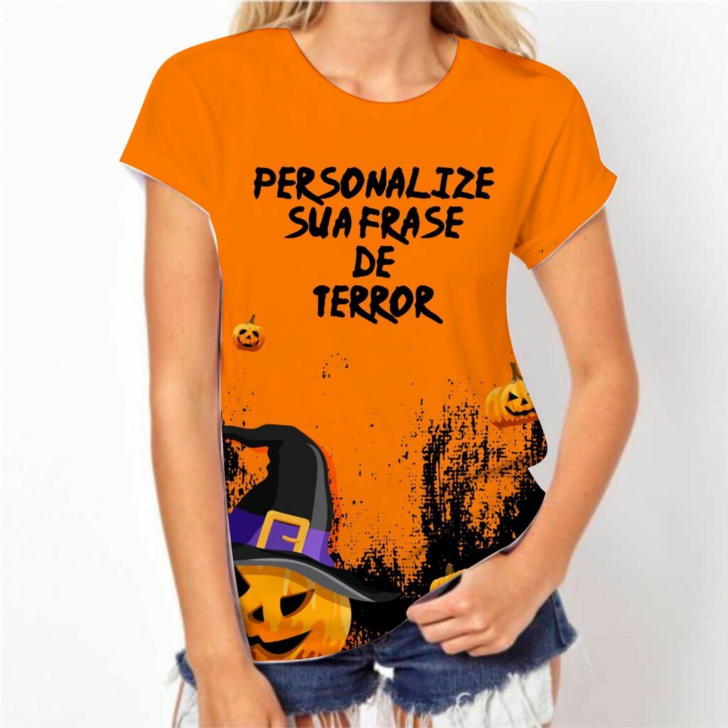 Camiseta Cara assustadora do Dia das Bruxas