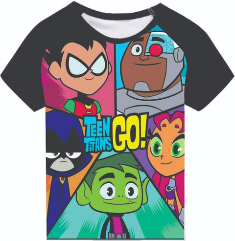 Camiseta Infantil Blusa Criança Jovens Titãs Ravena e Mutano