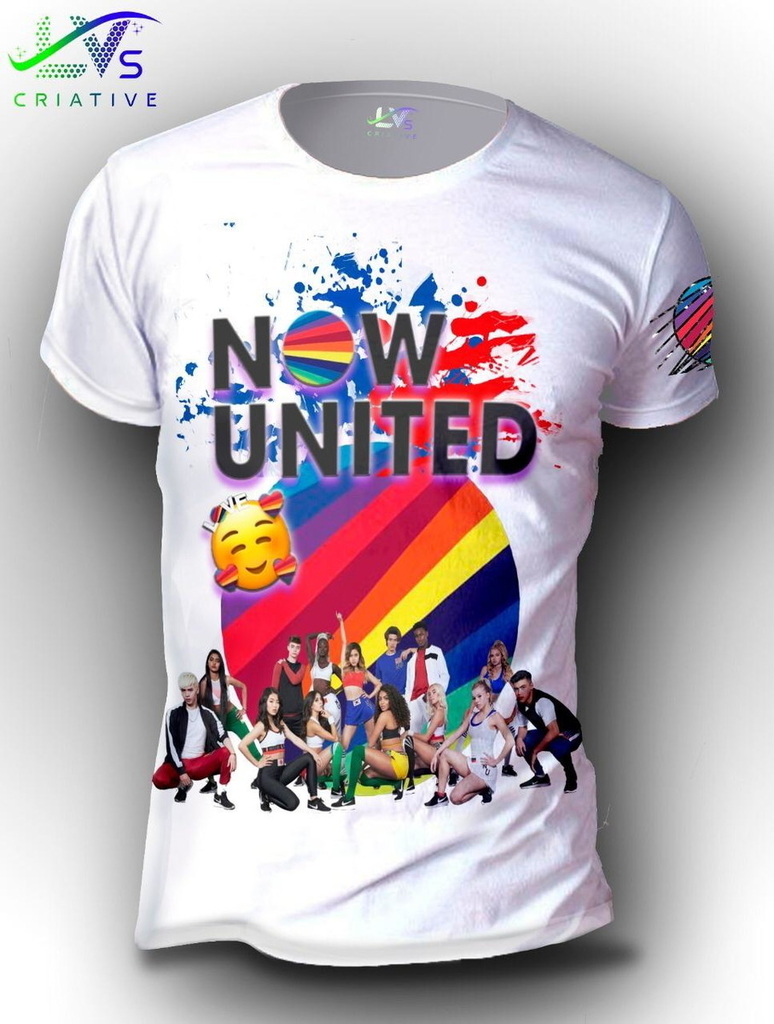 Camisa Camiseta Now United Sabina Hidalgo Estampa Total Personalizada NOW2