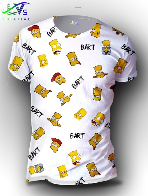 Camisa Camiseta Homer Simpsons Flamenguista Personalizada Estampa Total  SMP12