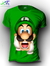 Camisa Camiseta Super Mario Luigi Estampa Total Personalizada SMB5