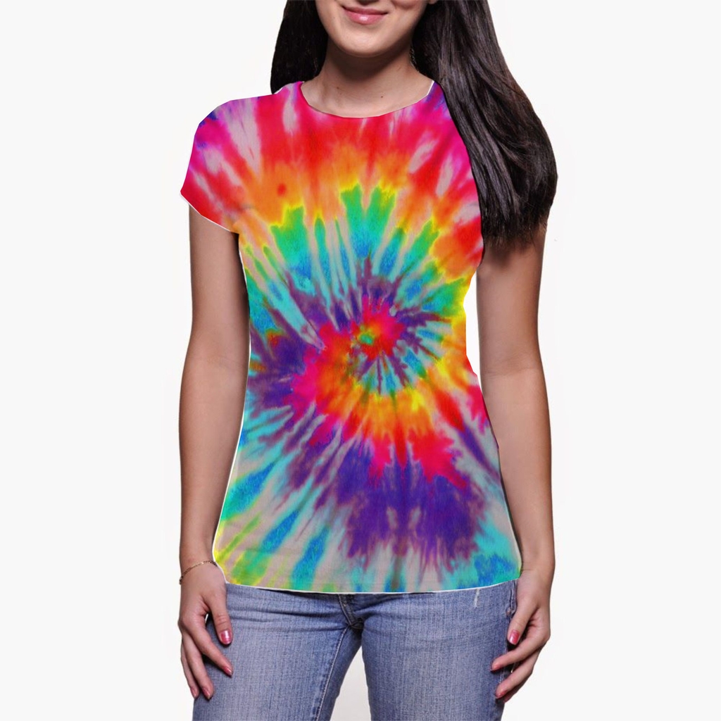 Camisa Camiseta Estilo Tie Dye Hipie Estampa Total TDY1