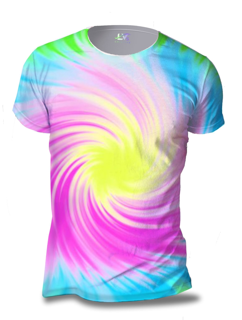 Camisa Camiseta Estilo Tie Dye Hipie Estampa Total TDY12