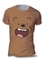 Camisa Camiseta Pardo Urso sem Curso Estampa Total USC5