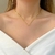 Colar Choker Aro Gota Banhado em Ouro 18k