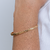 Pulseira bracelete rígido fios torcidos achatados folheado em Ouro 18k - comprar online