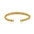 Bracelete Regulável Bolinhas Brilhantes Banhado em Ouro 18k