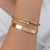 Bracelete Prego Cravejado Banhado em Ouro 18K - comprar online