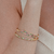 Bracelete Setas Zircônias Coloridas Banhado em Ouro 18k - comprar online