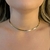 Colar Choker Aro Rígido Banhado em Ouro 18k