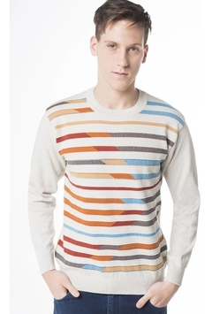 Sweater Cuello Redondo Bossa A Rayas Bugato (6998) - comprar online