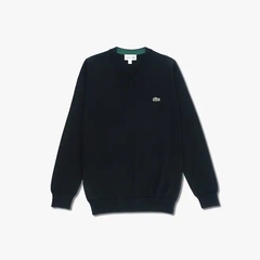 Sweater Liso Escote V Lacoste (7687)