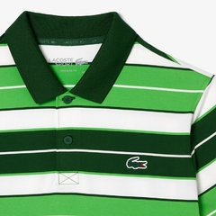 Polo De Golf Ultra-dry De Rayas Con Protección Lacoste (9584 - tienda online