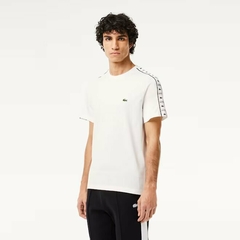 T-shirt Cotton Jersey Logo Stripe Lacoste (9566) - Bugato shops