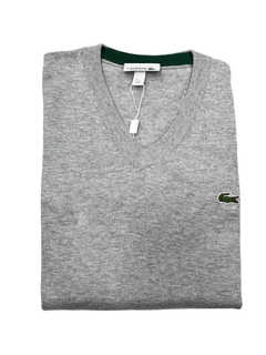 Sweater Liso Escote V Lacoste (7687) - Bugato shops