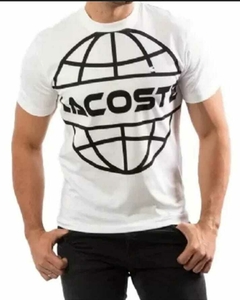 TEE- SHIRT ESTAMPA GLOBO TERRAQUEO LACOSTE (9486)