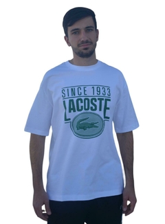 REMERA HOLGADA CON LOGO LACOSTE (7349) - tienda online